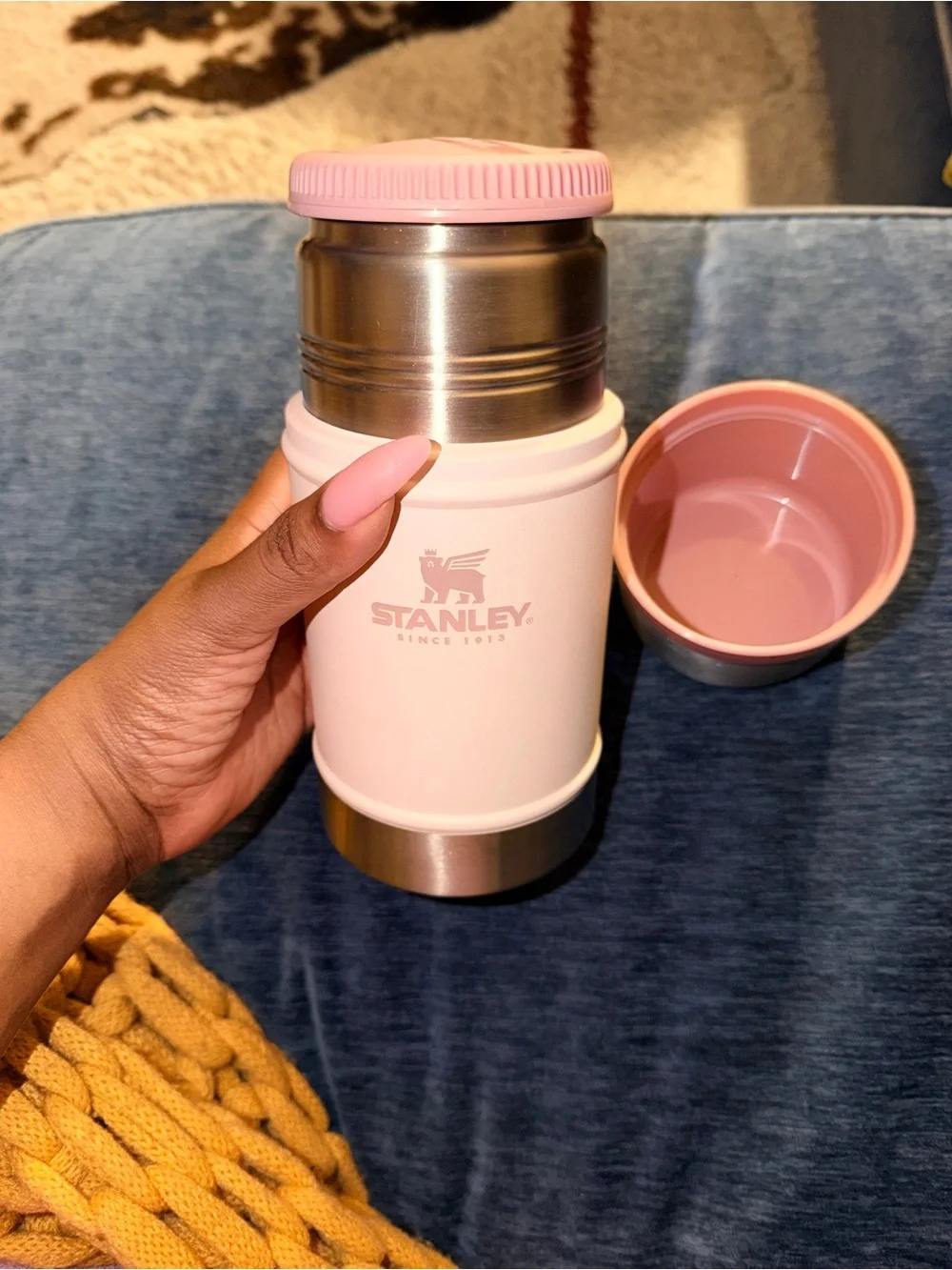 Stanley Classic Legendary 24 Oz Food Jar Rose Quartz Pink Like New